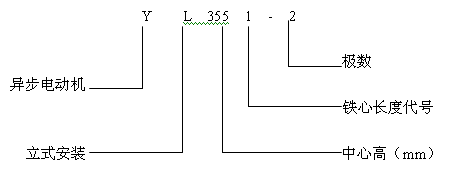 YL系列立式三相異步電動(dòng)機(jī)產(chǎn)品特點(diǎn)及標(biāo)記方法(6KV)